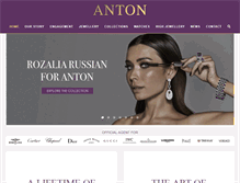 Tablet Screenshot of antonjewellery.com